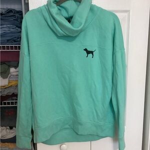 Victoria's Secret Pink Mint Cowl neck sweatshirt